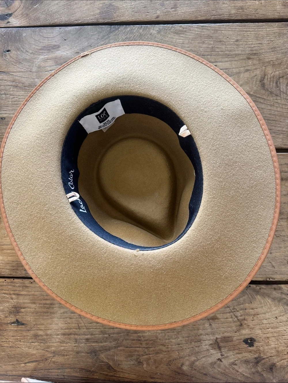 Lack of Color Teak Rancher hat Kids Wide-Brim in Tan - one size Australian wool